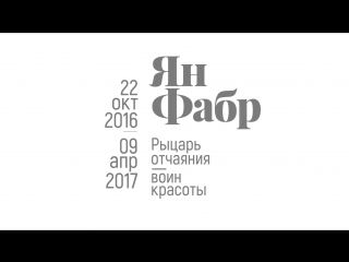 Монтаж выставки "Ян Фабр: Рыцарь отчаяния – воин красоты"