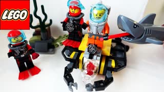 Лего Акула LEGO. Лего Акула атакует водолазов Мультик про Акулу LEGO для детей на русском Игрушки ТВ